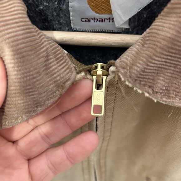 Vintage Carhartt Blanket-Lined Detroit Jacket “Brown” J01 - Picture 13 of 15